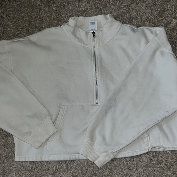 Victoria's Secret Tops - White Victoria’s Secret half zip